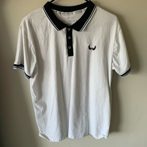white and black polo never worn